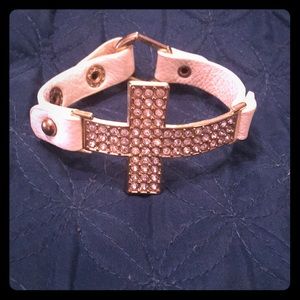 White cross bracelet